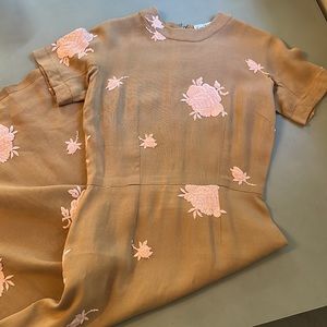 Emma Domb California vintage embroidered pencil dress